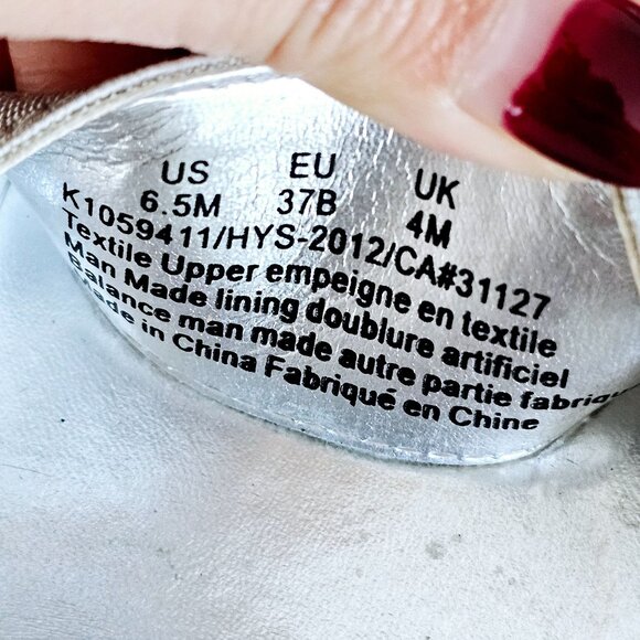 DKNY‎ Silver Espadrille Wedge Sandals Womens Size 7.5~SH161.1 - Picture 7 of 7